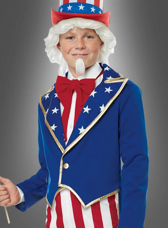 Uncle Sam USA Kostüm für Kinder