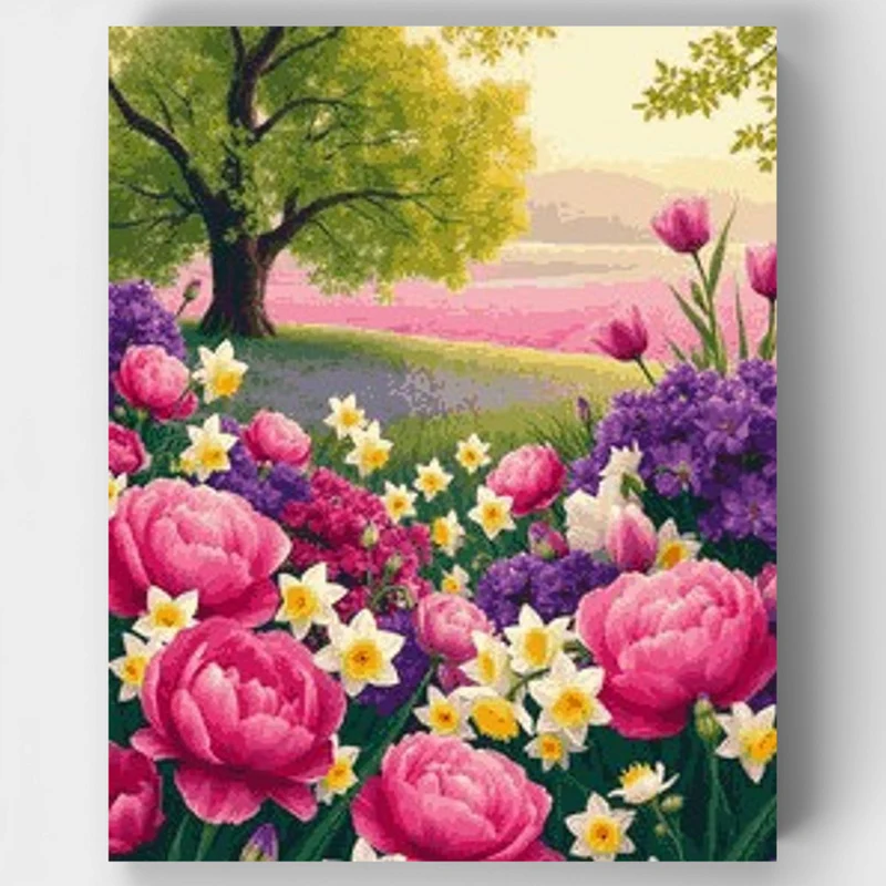 "Spring Blossom Garden" Paint by Numbers Kit