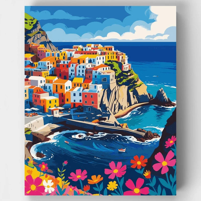 Cinque Terre, Italy - Paint by Numbers Kit