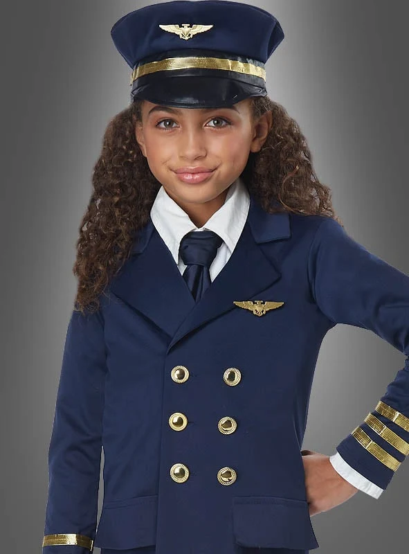 Flugzeugkapitän Kostüm für Kinder