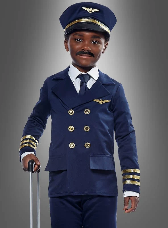 Flugzeugkapitän Kostüm für Kinder