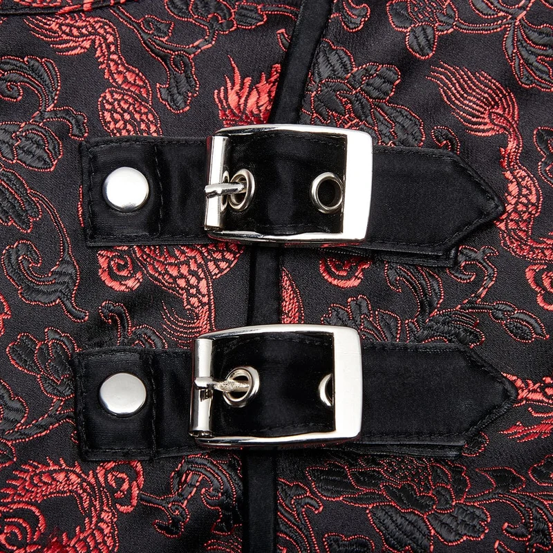 Damen Gothic Buckles Slim Fitted Cheongsam Kleider