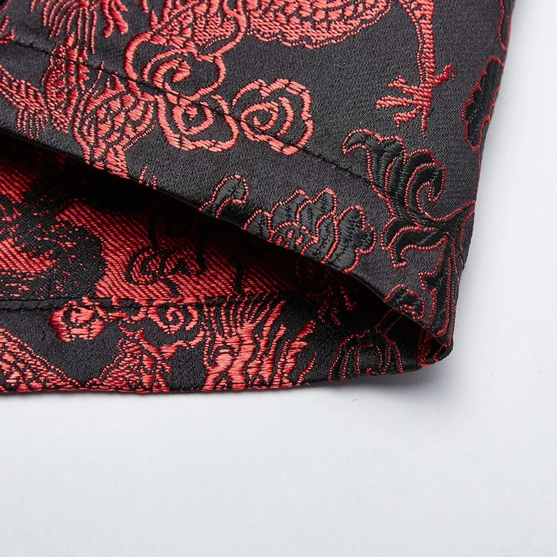Damen Gothic Buckles Slim Fitted Cheongsam Kleider