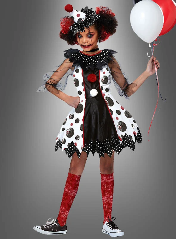 Clown Kleid Mädchen Kostüm Pippa