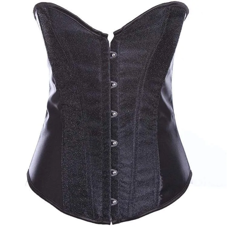 Frauen Gothic Flash Stain Overbust Korsetts