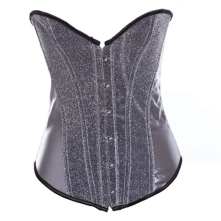 Frauen Gothic Flash Stain Overbust Korsetts