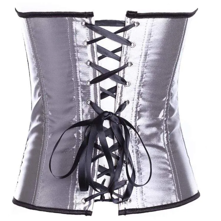Frauen Gothic Flash Stain Overbust Korsetts