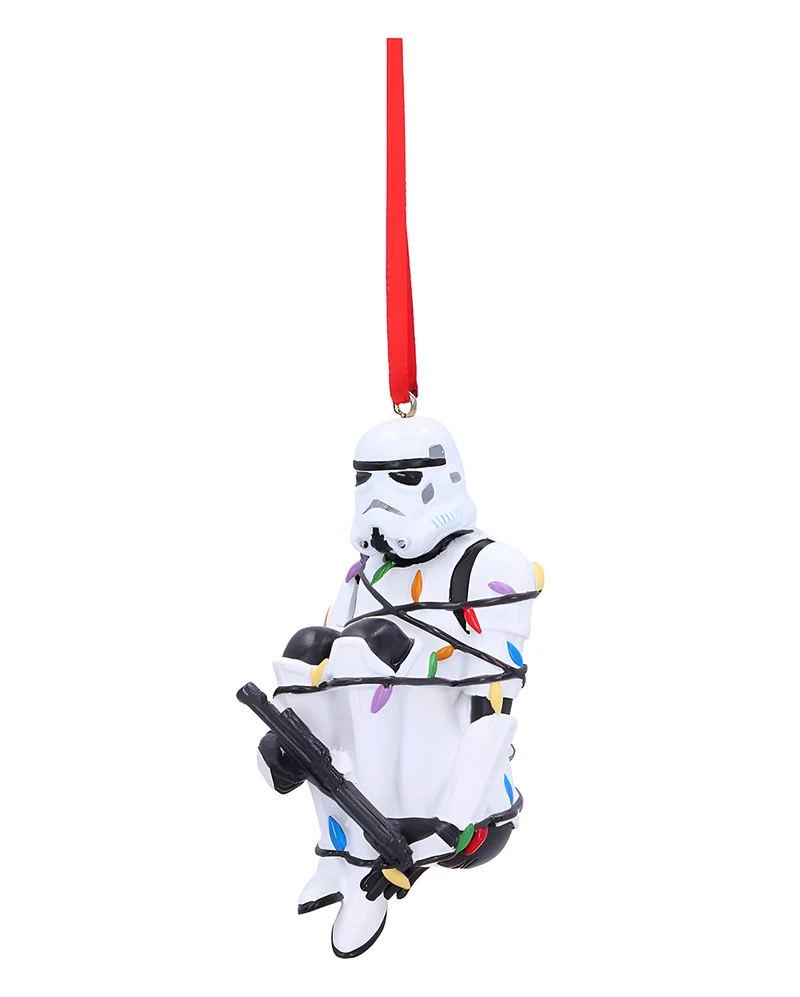 Star Wars Stormtrooper in Lichterkette Weihnachtskugel 9cm