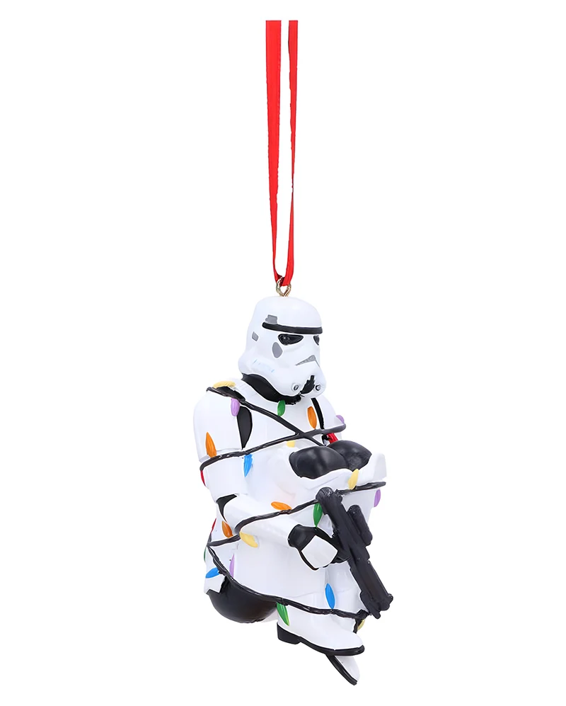 Star Wars Stormtrooper in Lichterkette Weihnachtskugel 9cm