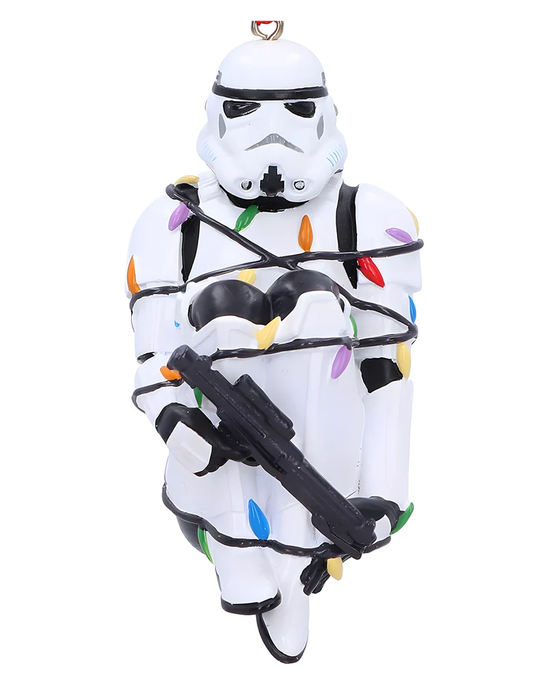 Star Wars Stormtrooper in Lichterkette Weihnachtskugel 9cm