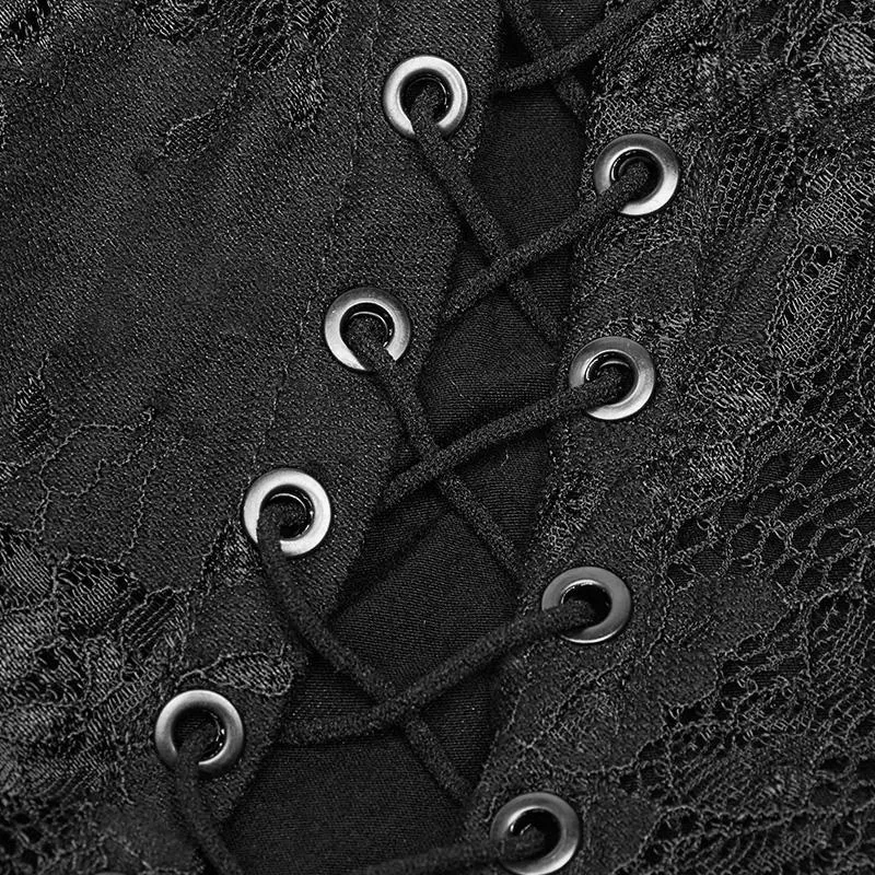 Frauen Punk bedrucktes Kleid