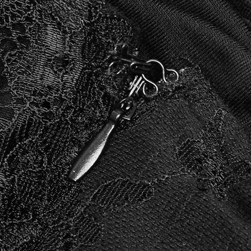 Frauen Punk bedrucktes Kleid