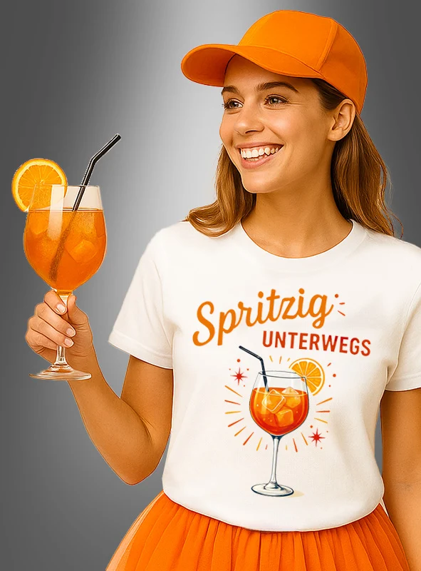 Cocktail T-Shirt Spritzig unterwegs