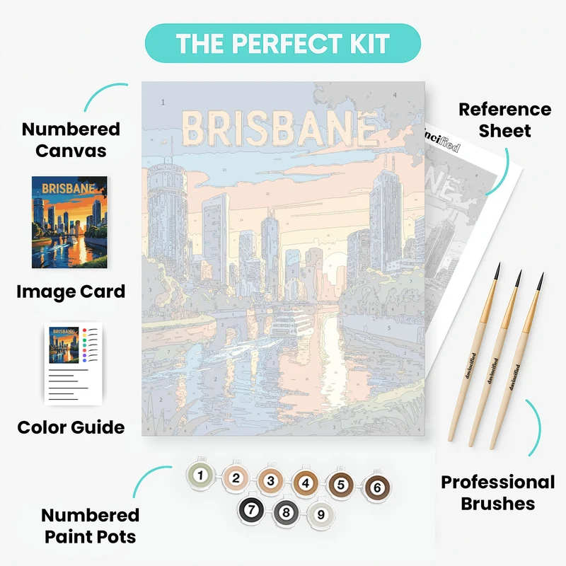 Brisbane - Paint by Numbers Kit