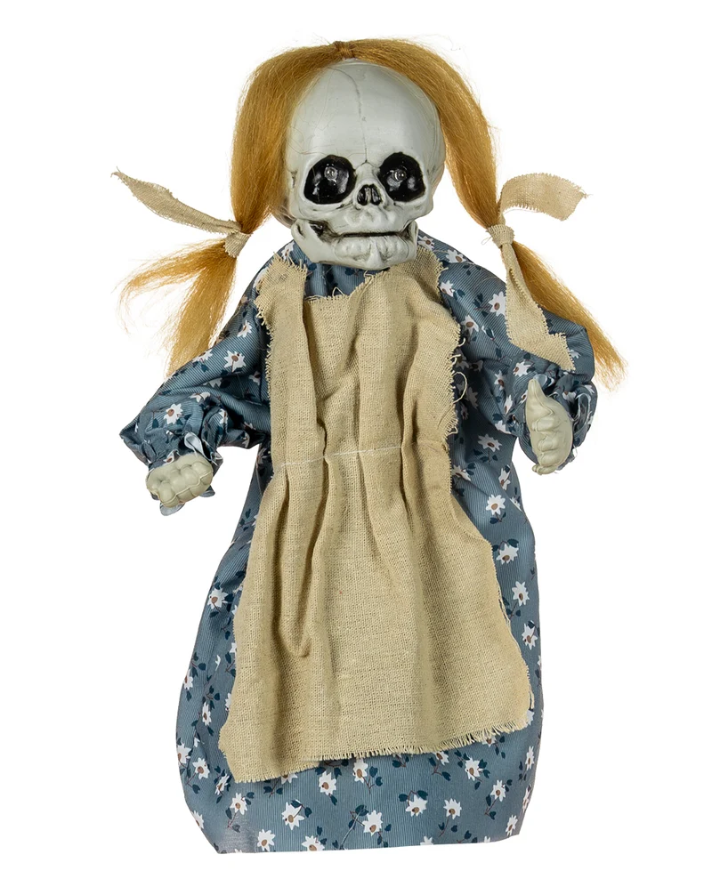 Hüpfendes Totenkopf Baby Girl mit Light & Sound 28cm