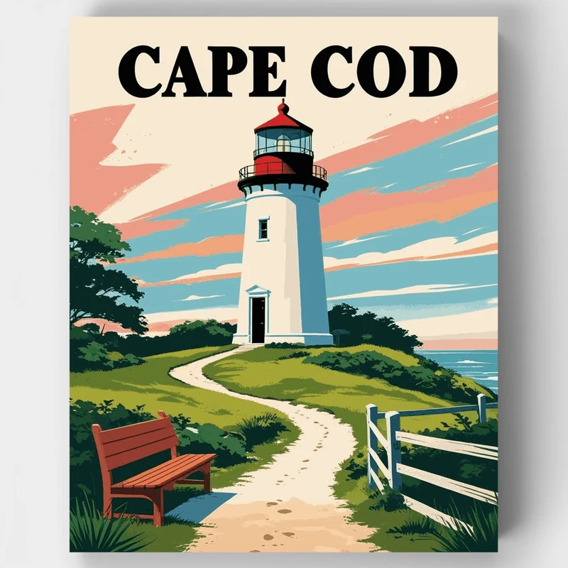 Cape Cod - Paint by Numbers Kit