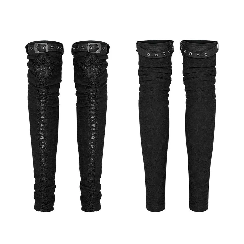 Damen Gothic Ripped Fitted Beinlinge