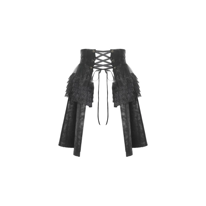 Gothic Mehrschichtige Riemchenröcke für Damen