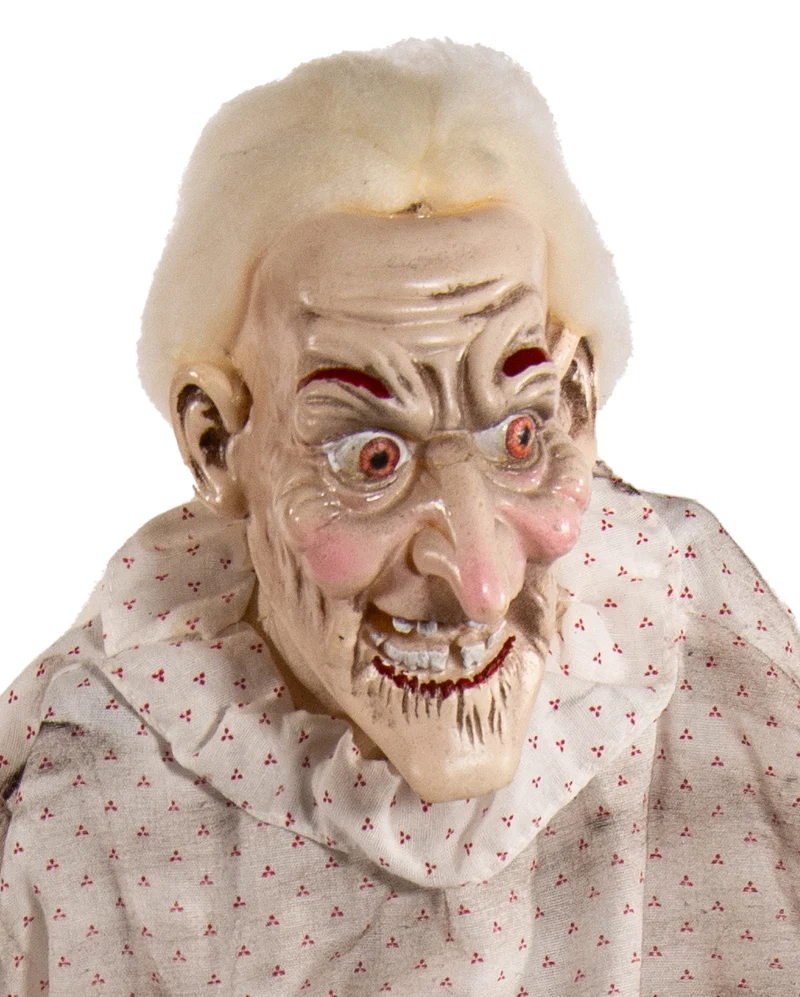 Alte Oma mit Rollator mit Bewegung & Ton 72cm