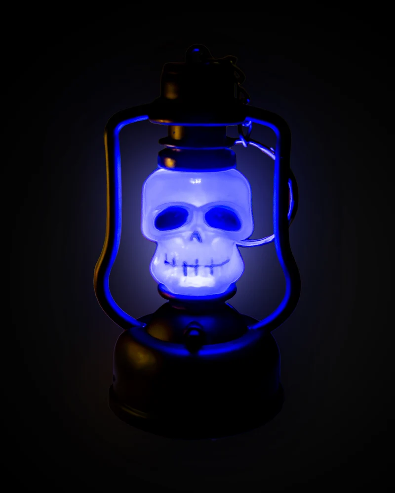 Skull od. Kürbis Mini-Laterne Schlüsselanhänger 1 St.