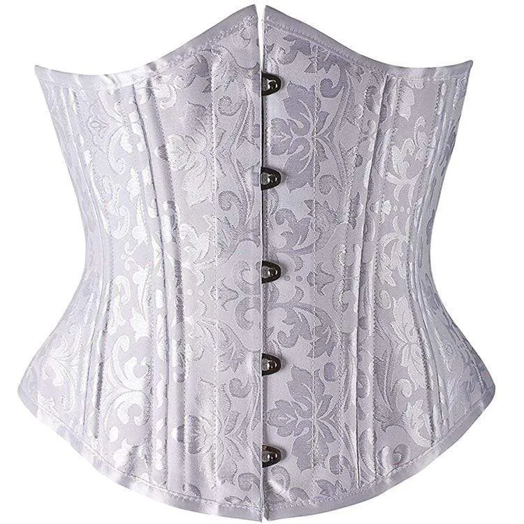 Frauen Gothic Jacquard Underbust Korsetts