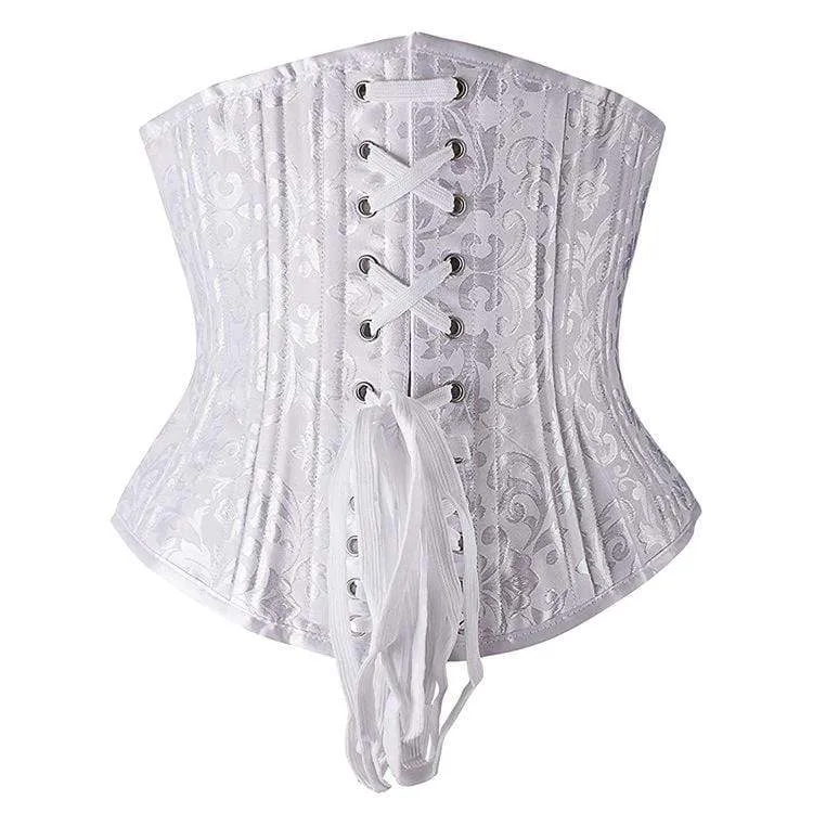 Frauen Gothic Jacquard Underbust Korsetts