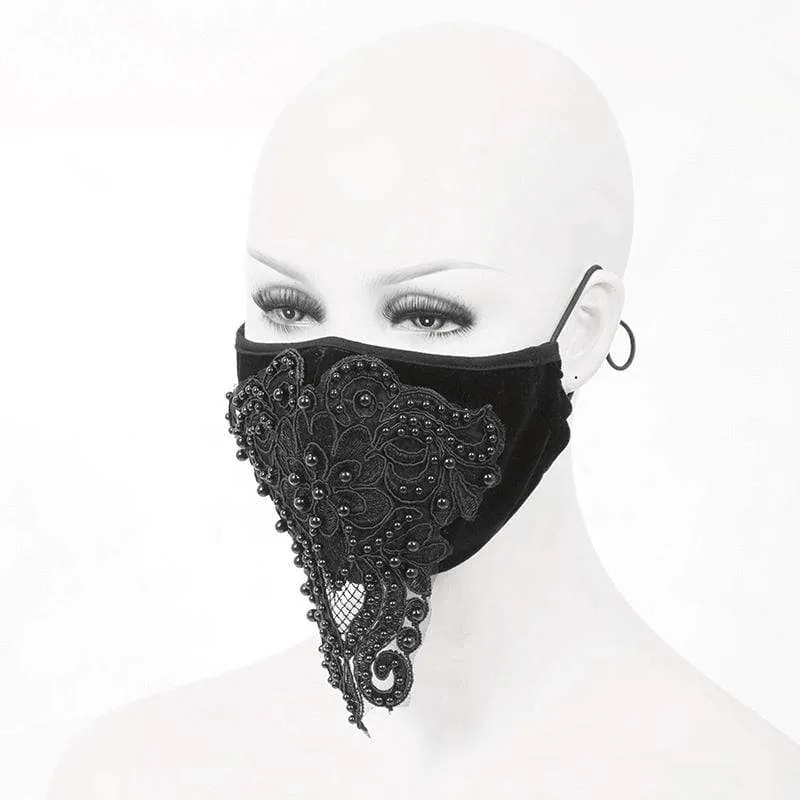 Damen Floral Lace Applique Masken mit Einweg-Filtereinsatz XNUMXer-Set