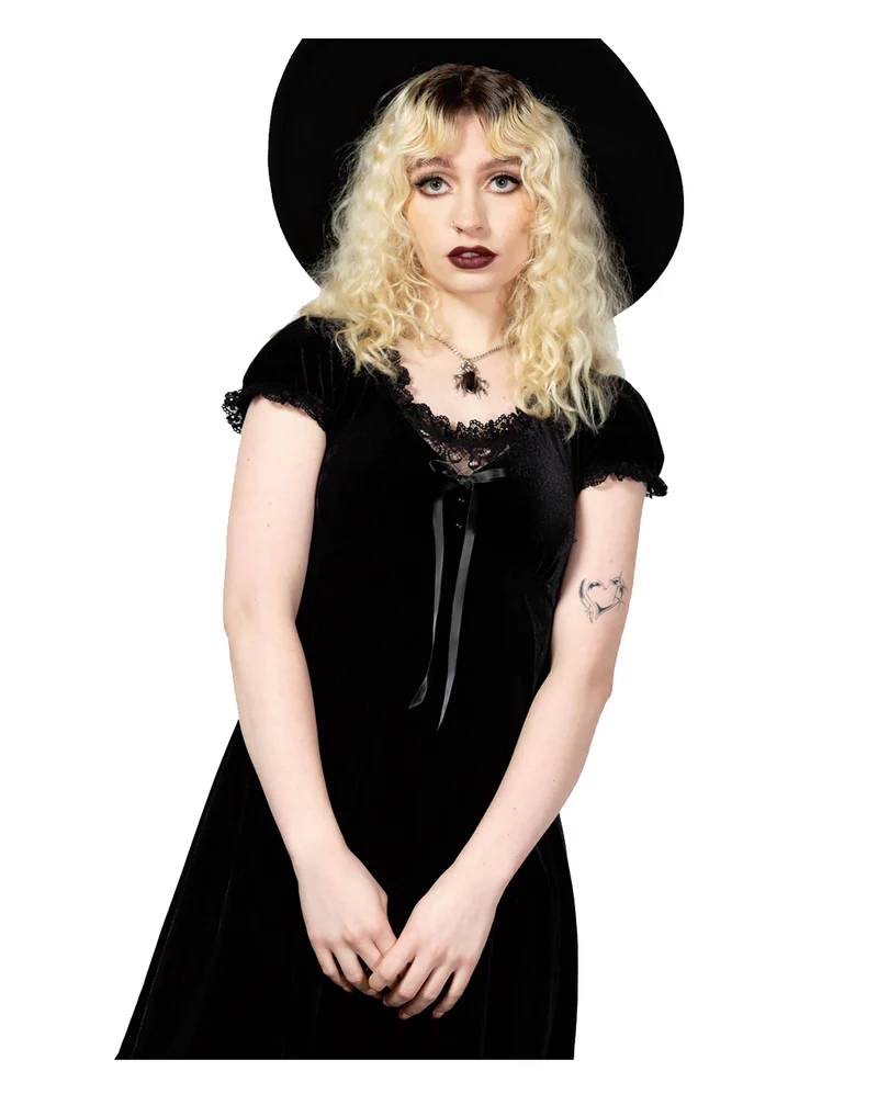 KILLSTAR Heather Babydoll Kleid Schwarz