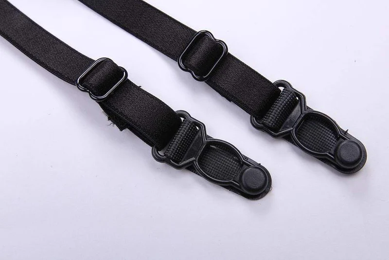 Damenhalfter Schnalle Kunstleder Korsett mit G-String