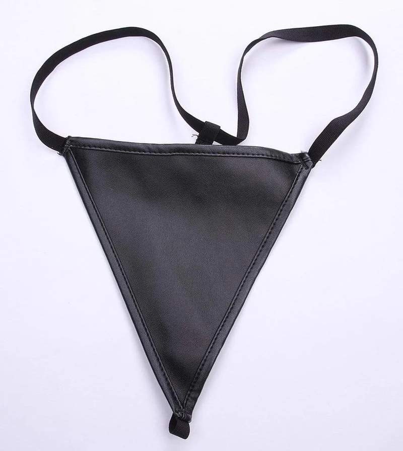 Damenhalfter Schnalle Kunstleder Korsett mit G-String