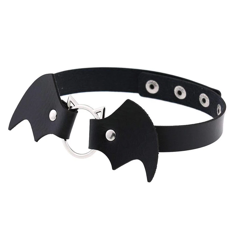Frauen Gothic Fledermaus Form Halsreifen