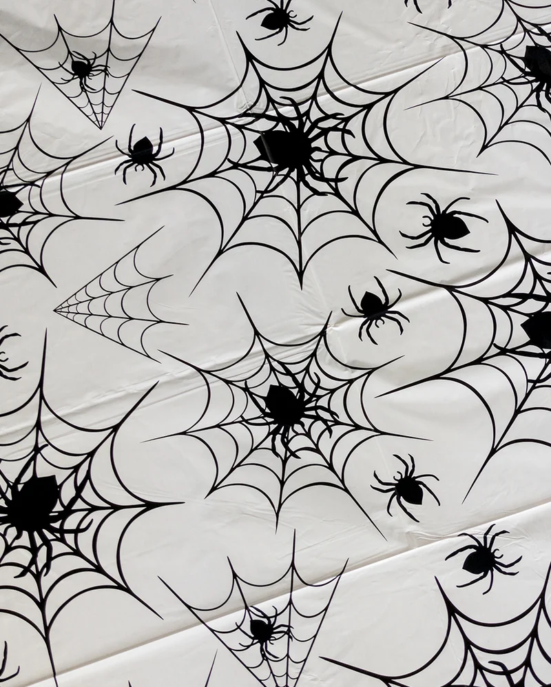 Spinnennetz & Spinnen Tischdecke 260 x 130cm