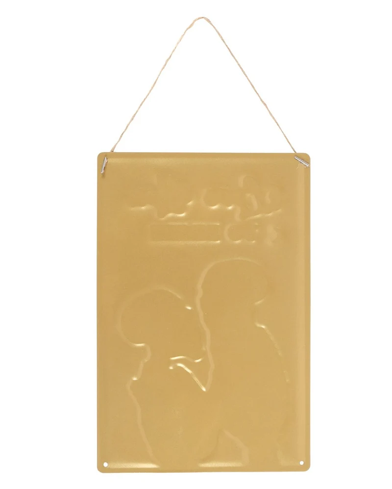 "Love You To Death" Skelett Liebespaar Metallschild 30x20cm