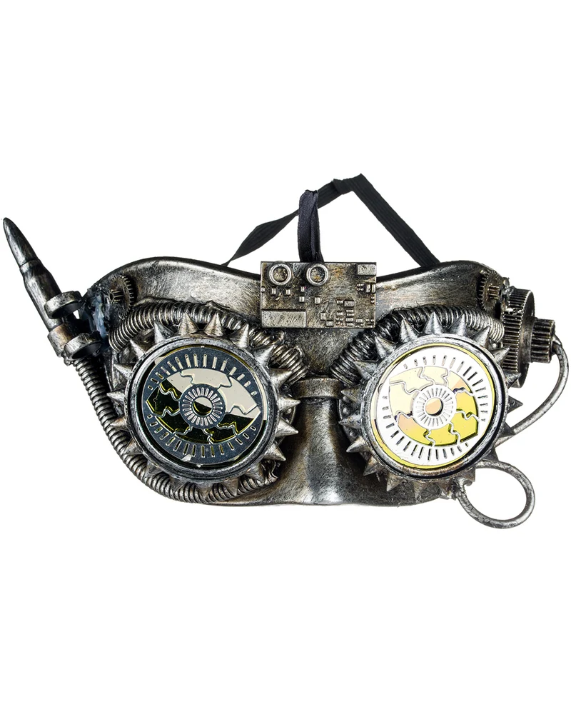 Steampunk Dark Rise Augenmaske mit Patrone