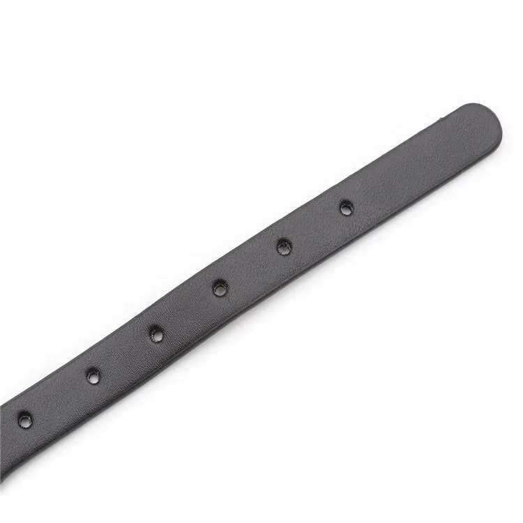 Damen Punk O-Ring Schwarz Choker Mit Glöckchen