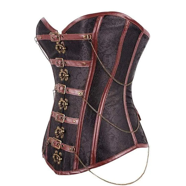Steampunk Mehrketten-Overbust-Korsetts für Damen