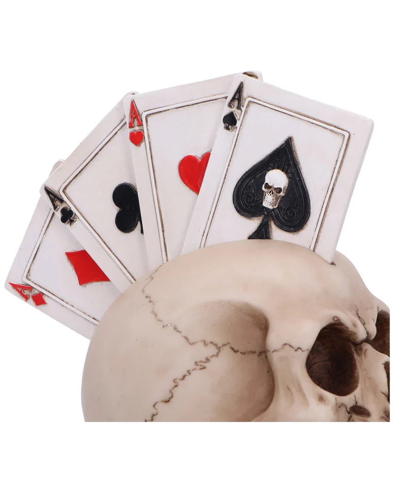 Four of a Kind Poker Totenschädel 19cm