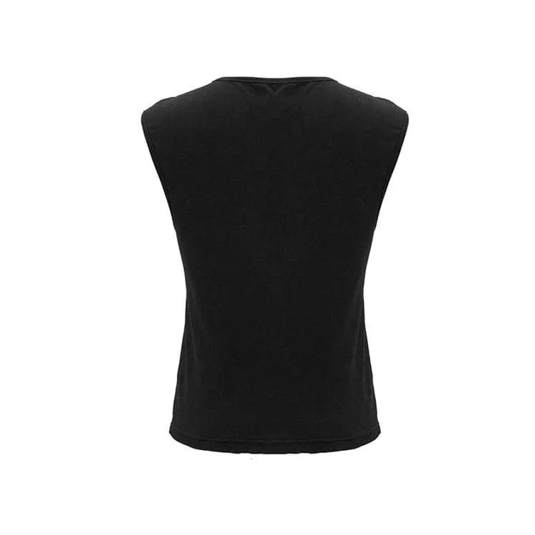 Herren Goth Schnürung Mesh Weste