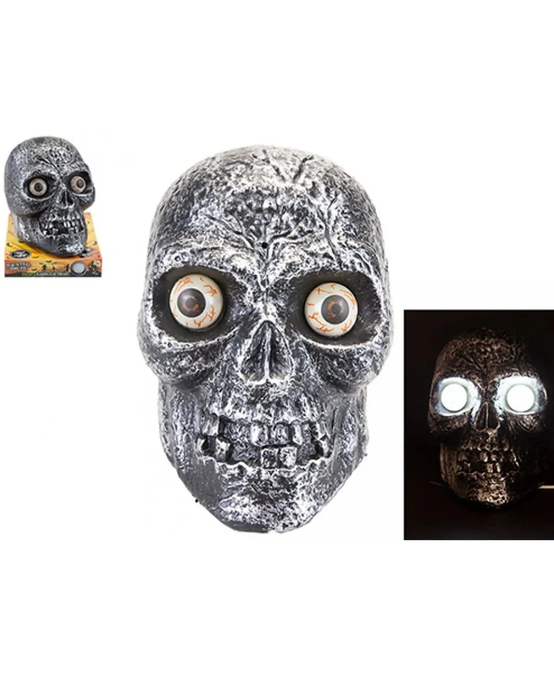 Scary Totenkopf mit Licht & Sound Effekt 16cm