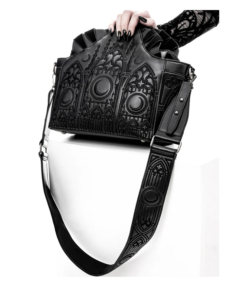 Dunkler Altar Gothic Schultertasche