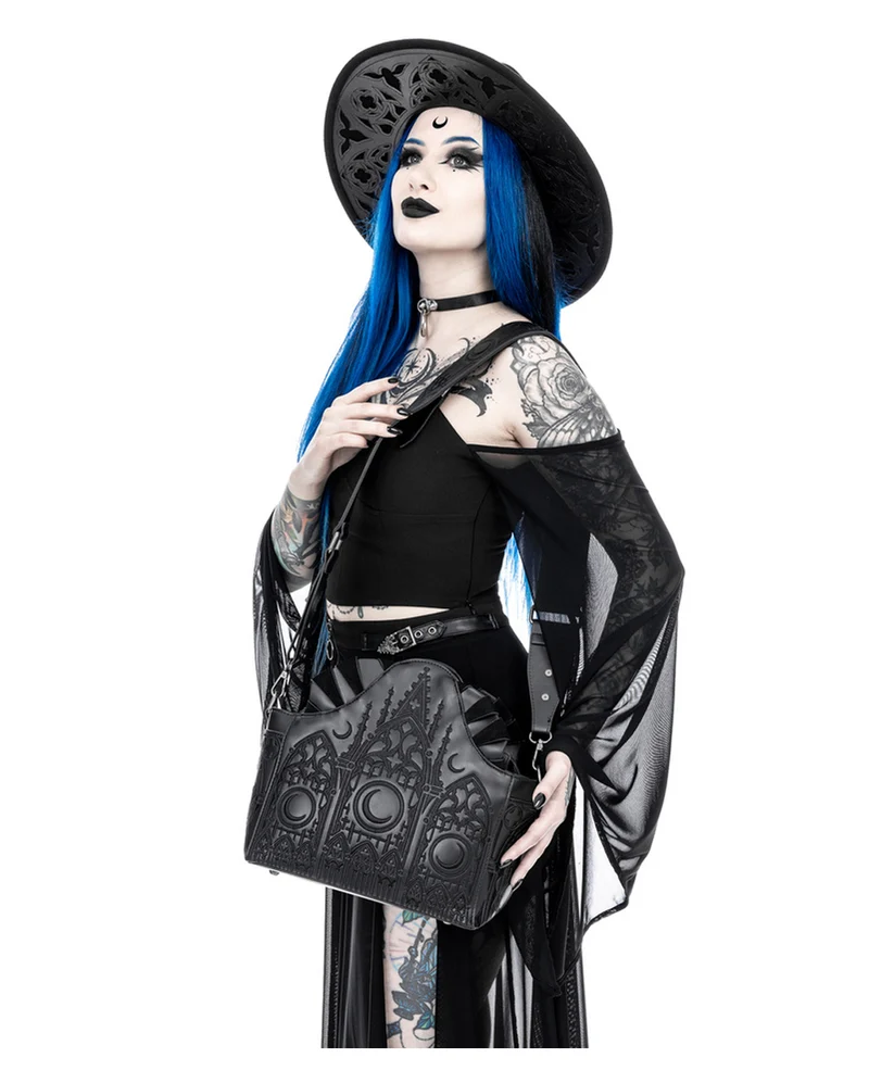 Dunkler Altar Gothic Schultertasche