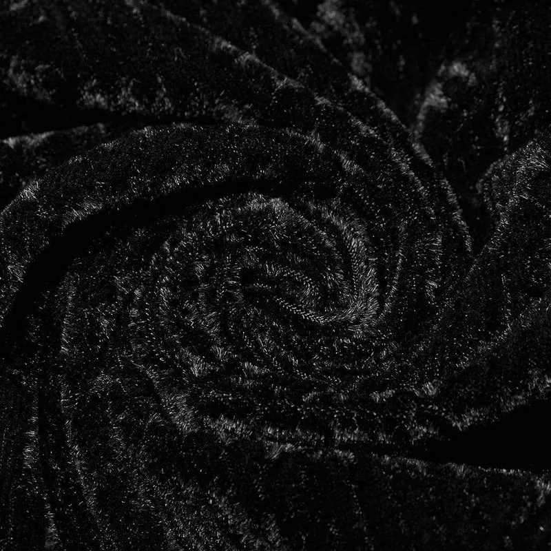 Frauen Goth Stehkragen Floral Lace Velet Tops