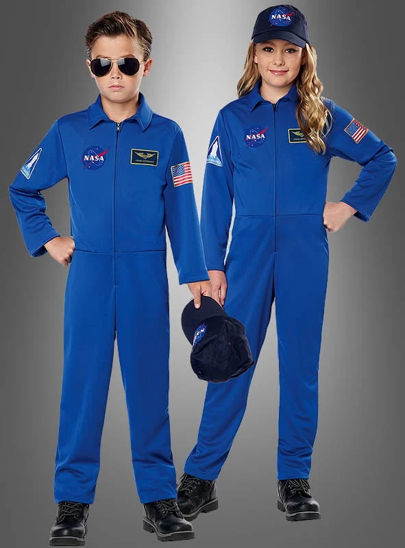 Blauer Astronautenanzug NASA für Kinder