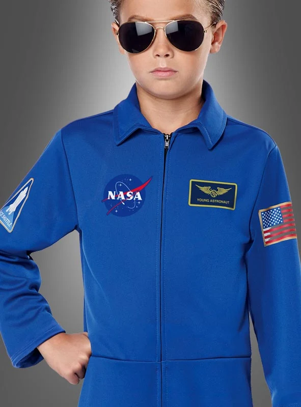 Blauer Astronautenanzug NASA für Kinder