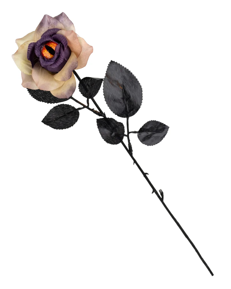 Verblühende Rose mit Drachenauge 42cm