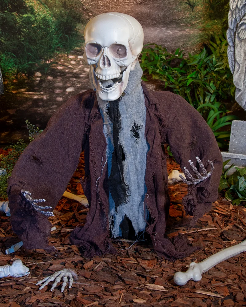 Unheimliches Friedhofs Phantom als Animatronic 70cm