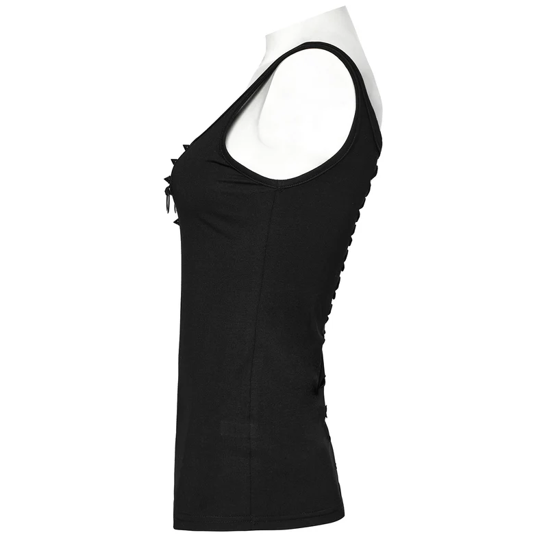 Frauen rissiges rückenfreies Trägershirt