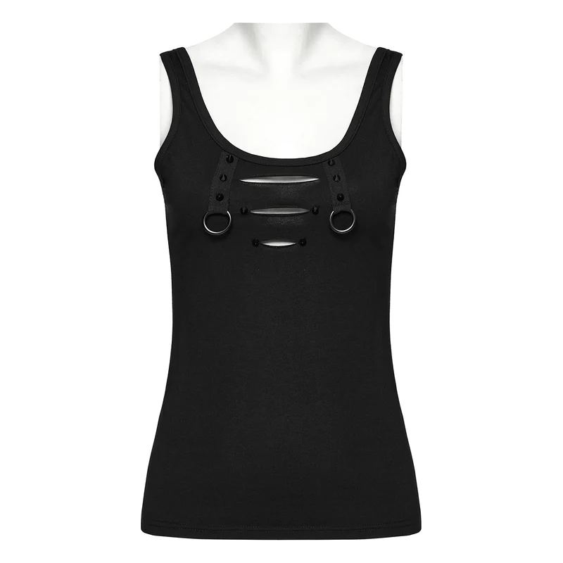 Frauen rissiges rückenfreies Trägershirt