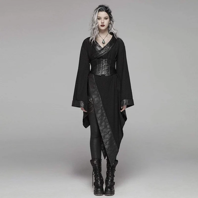 Frauen Goth japanischen Kimono mit Gürtel