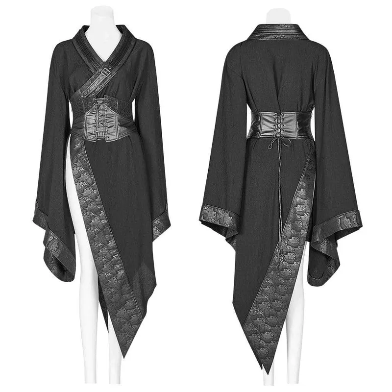 Frauen Goth japanischen Kimono mit Gürtel
